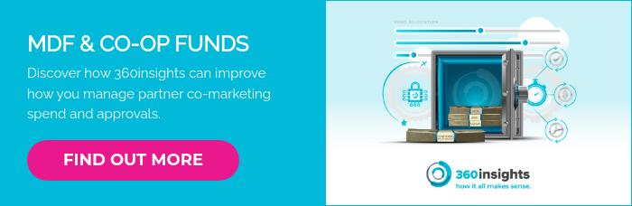 MDF & CO-OP FUNDS Discover how 360insights can improve how you manage partner co-marketing spend and approvals.  