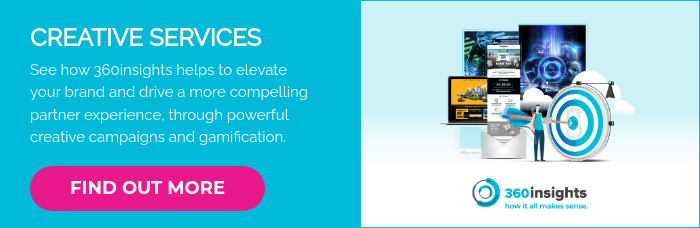 CREATIVE SERVICES See how 360insights helps to elevate your brand and drive a more compelling partner experience, through powerful creative campaigns and gamification.  